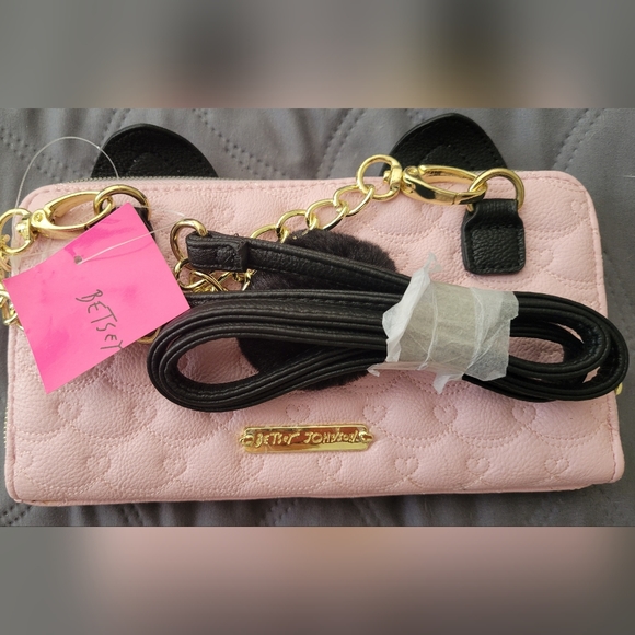 Authentic Betsy Johnson Kitty Cat Crossbody/clutch - Picture 3 of 14